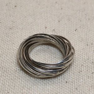 Vintage artisan sterling silver ring size 4